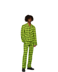 Sankuanz Green Check Trousers