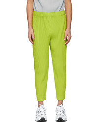Homme Plissé Issey Miyake Green Monthly Color January Trousers