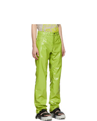 Ottolinger Green Pleather Trousers