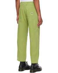 Stussy Green Work Trousers