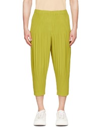 Homme Plissé Issey Miyake Yellow Monthly Color July Trousers