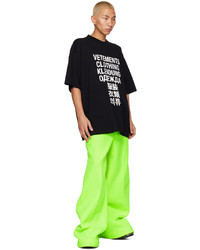 Vetements Yellow Pinched Seam Trousers