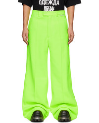 Vetements Yellow Pinched Seam Trousers