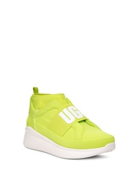 Green-Yellow Chunky High Top Sneakers