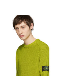 Stone Island Yellow Rib Badge Sweater