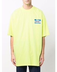 Vetements My Name Is Tag Print T Shirt