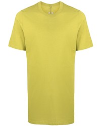 Rick Owens Panelled Short Sleeved Cotton T Shirt
