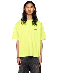 Balenciaga Yellow Cotton T Shirt