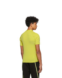 Spencer Badu Yellow Mock Neck T Shirt