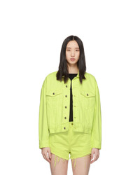 Green-Yellow Denim Jacket