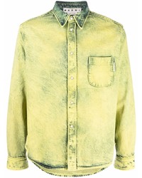 Green-Yellow Denim Shirt