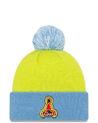 Green-Yellow Embroidered Beanie
