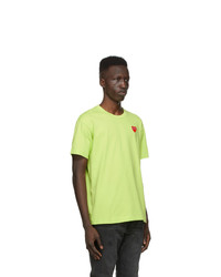 Comme Des Garcons Play Green Heart Patch T Shirt