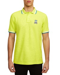 Green-Yellow Embroidered Polo