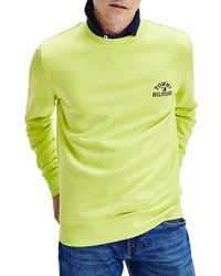 Green-Yellow Embroidered Sweatshirt
