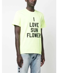 Sunflower Slogan Print Cotton T Shirt