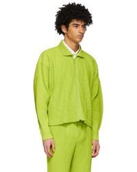 Homme Plissé Issey Miyake Green Monthly Color January Jacket