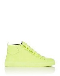 Green-Yellow High Top Sneakers