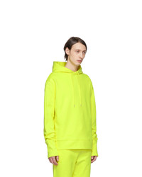 A_Plan_Application Yellow Oversized Hoodie