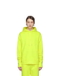 A_Plan_Application Yellow Oversized Hoodie