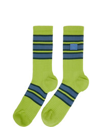 Acne Studios Green Motif Socks