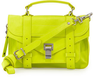 Proenza Schouler Ps1 Tiny Leather Mail Bag Yellow 1 550 Neiman