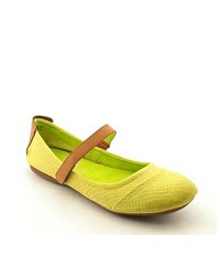 OTBT Pella Green Leather Mary Janes Shoes