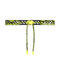 Off-White Neon Snake Effect Leather Belt