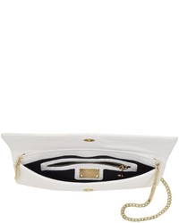 Philipp Plein Captain Leather And Crystals Clutch Wchain Strap