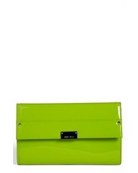 Jimmy Choo Reese Patent Leather Clutch Lime