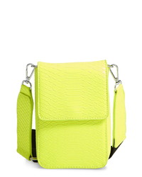 BP. Faux Leather Nylon Crossbody Bag