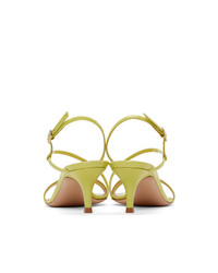 Gianvito Rossi Yellow Patent Manhattan Py Sandals