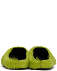 Marni Green Fussbett Sabot Loafers