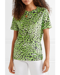 BLOUSE Lovecat Leopard Print Jersey T Shirt