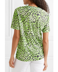 BLOUSE Lovecat Leopard Print Jersey T Shirt