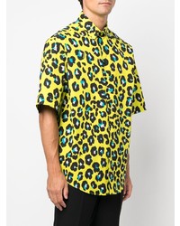 Versace All Over Leopard Print Shirt