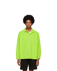 ERL Green Corduroy Shirt