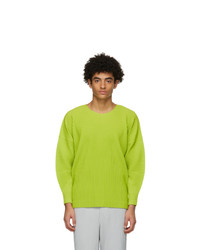 Homme Plissé Issey Miyake Green Monthly Colors January Long Sleeve T Shirt
