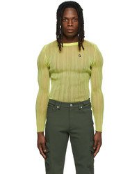 Coperni Green Sheer Long Sleeve T Shirt