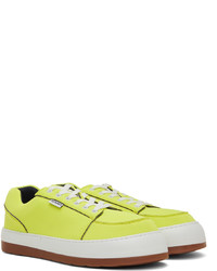Sunnei Yellow Neoprene Dreamy Low Top Sneakers