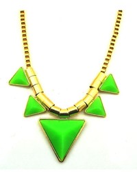 ChicNova Colorful Triangle Statet Necklace