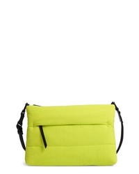 Green-Yellow Nylon Crossbody Bag