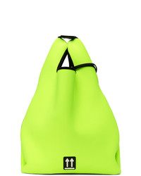 Green-Yellow Nylon Tote Bag