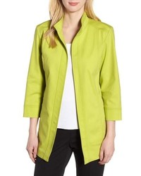 Ming Wang Tie Back Stretch Cotton Jacket