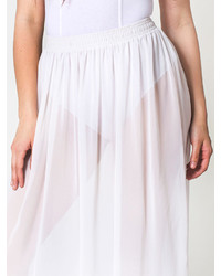 American Apparel Chiffon Single Layer Full Length Skirt