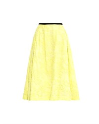 Green-Yellow Pleated Skirt