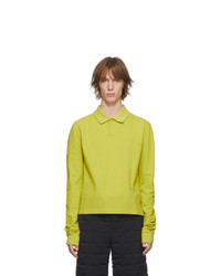 Green-Yellow Polo Neck Sweater
