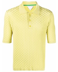 Bottega Veneta Triangle Jacquard Polo Shirt