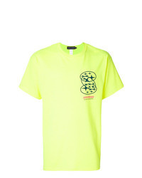 Green-Yellow Print Crew-neck T-shirt
