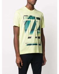 Z Zegna Abstract Logo Print T Shirt